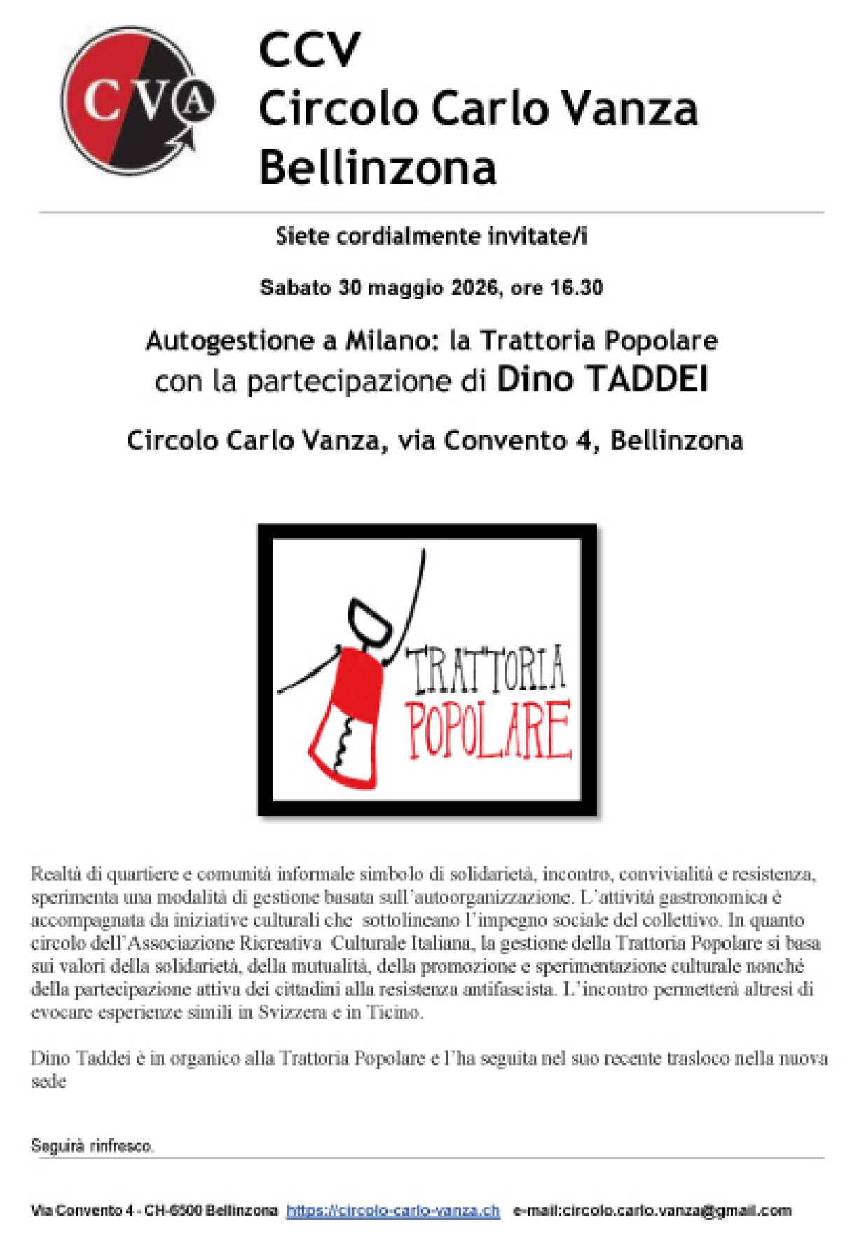 CCV - Autogestione a Milano