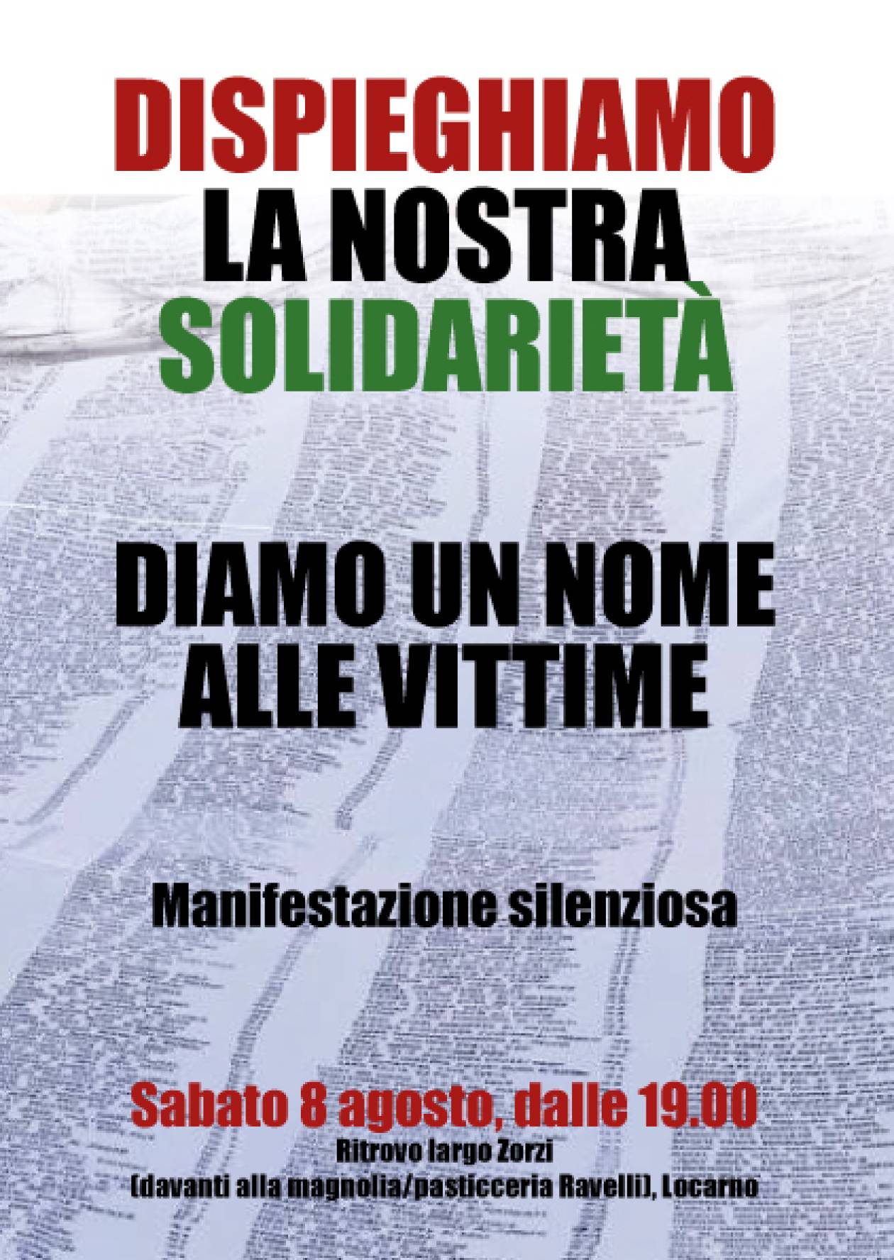 Un nome alle vittime
