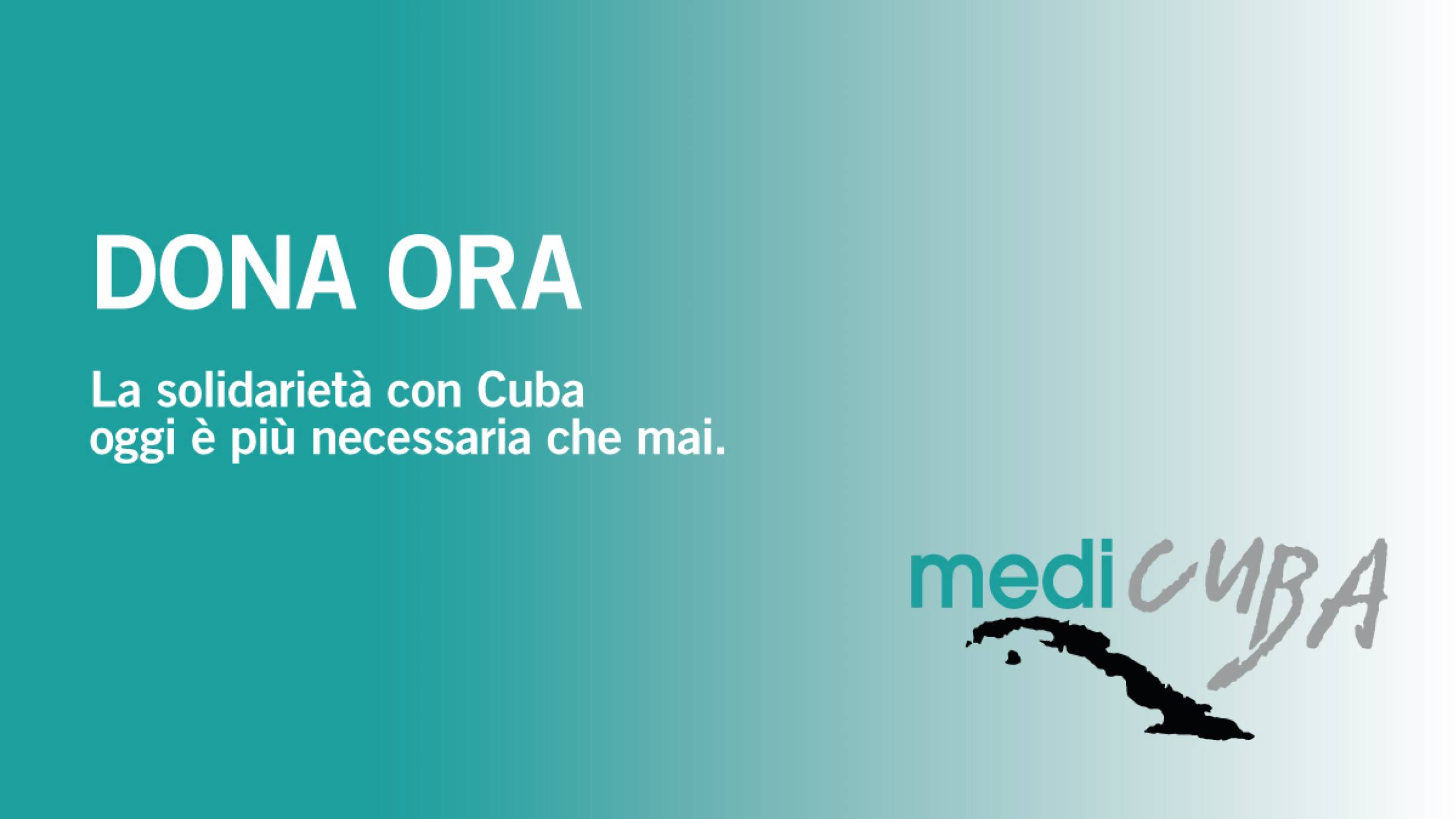 Cuba ha bisogno della nostra solidarietà