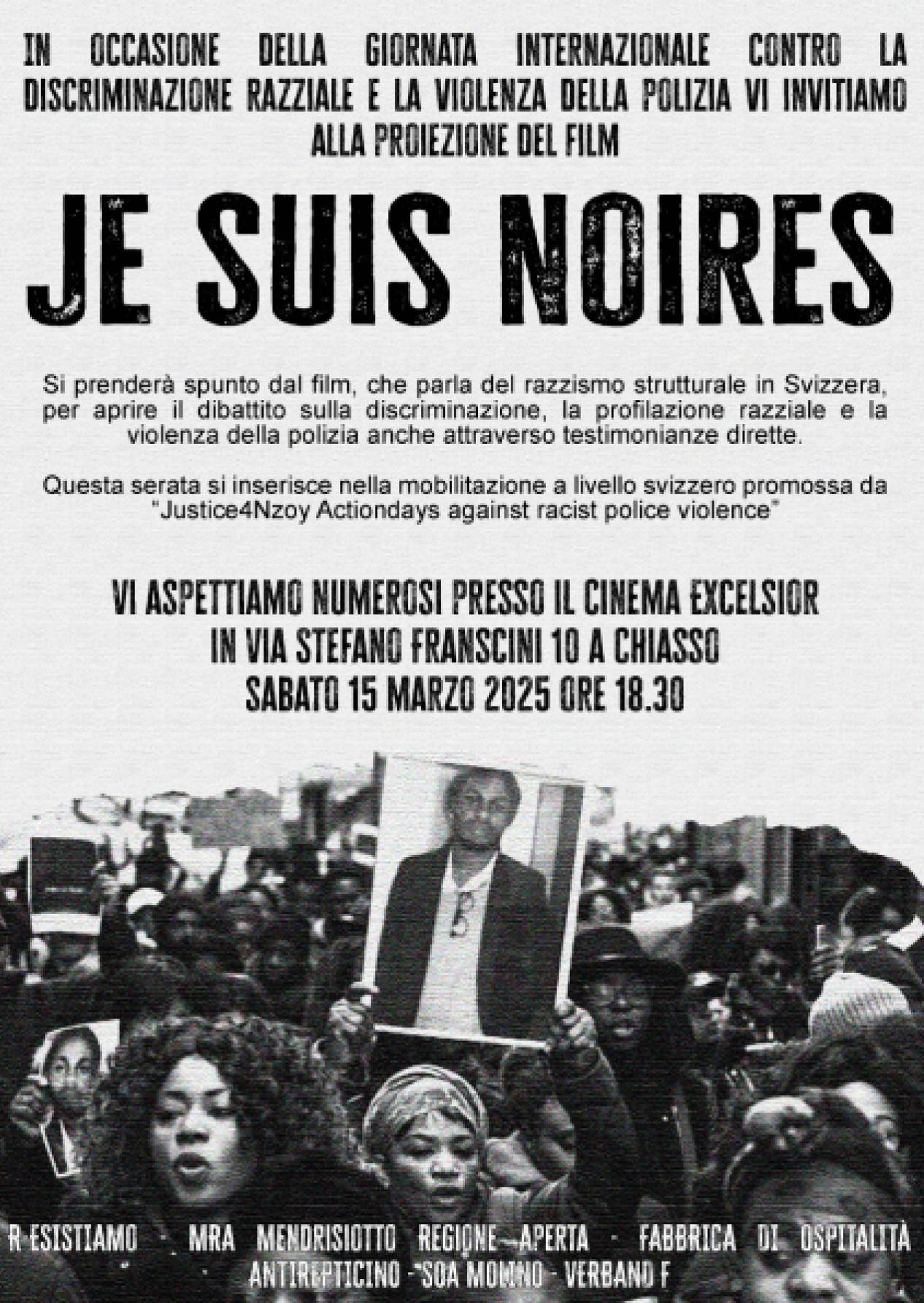 Contro la discriminazione razziale e la violenza della polizia